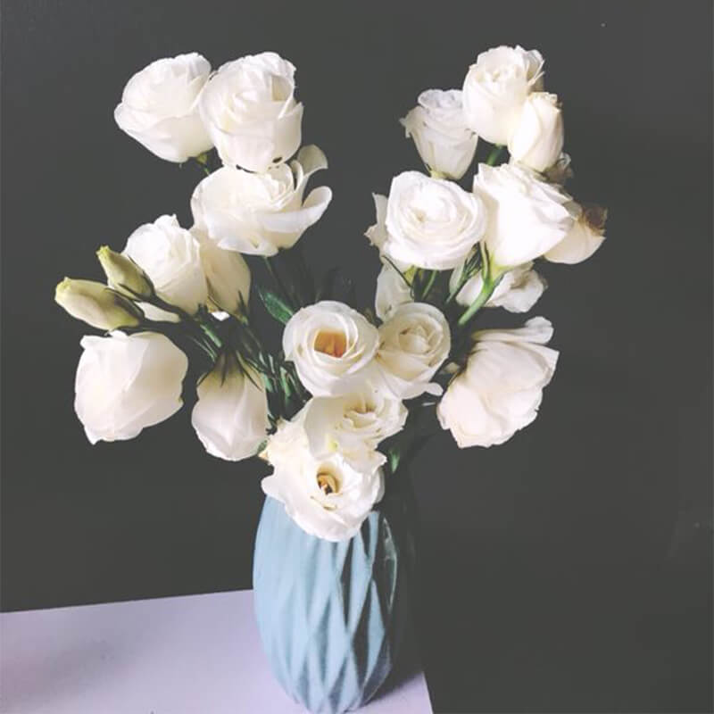 【月花】洋桔梗瓶插花 